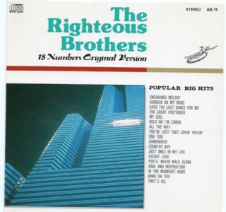 CD THE RIGHTEOUS BROTHERS - POPULAR ARTIST BEST
