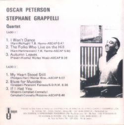 Cd Oscar Peterson & St�phane Grappelli - Peterson & Grapelli