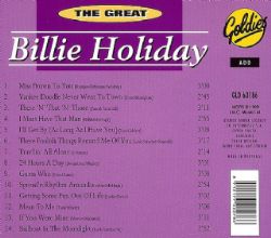 CD Billie Holiday - The Great Vol. 2