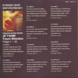 CD Orchester Anthony Ventura - Je TAime 01