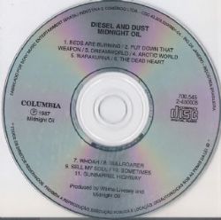 CD Midnight Oil - Diesel And Dust
