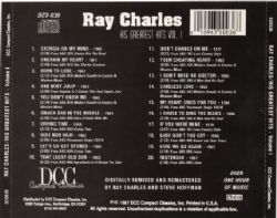 CD Ray Charles - His Greatest Hits Vol. 1