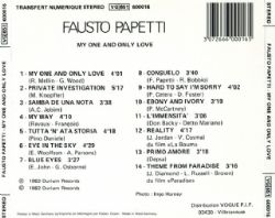 CD Fausto Papetti - My One And Only Love