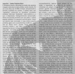 CD Jorge Ben - Samba Esquema Novo