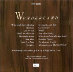 CD Erasure - Wonderland