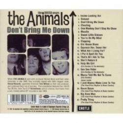CD The Animals - Dont Bring Me Down - The Decca Years