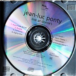 CD Jean Luc Ponty - Live At Dontes