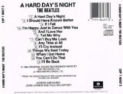 Cd The Beatles - A Hard Days Night