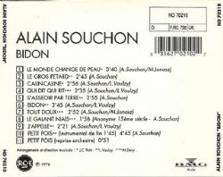 CD Alain Souchon - Bidon
