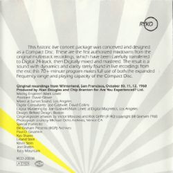 CD Jimi Hendrix Experience - Live At Winterland