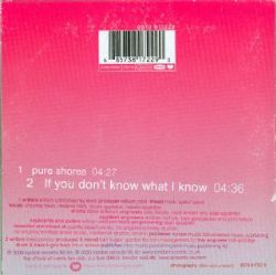 CD SINGLE All Saints - Pure Shores