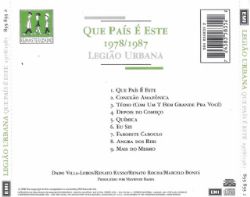 CD Legiao Urbana - Que Pais E Este 1978/1987