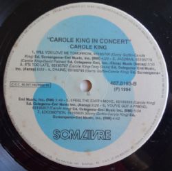 CD Carole King - In Concert
