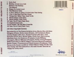 CD Duke Ellington - Live In Mexico